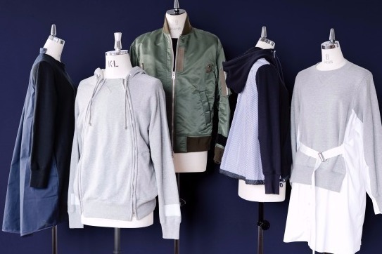 サカイからメンズ・ウィメンズ新作、ファイアーマンブルゾンやベルト付きドッキングワンピ