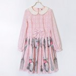 エミリーテンプルキュート17年冬の新作、スプーンやフォークをバラと共に描く上品なワンピース｜写真2