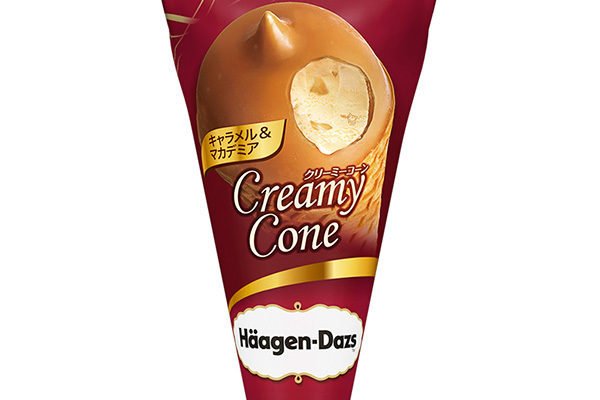 ハーゲンダッツ「クリーミーコーン キャラメル＆マカデミア」