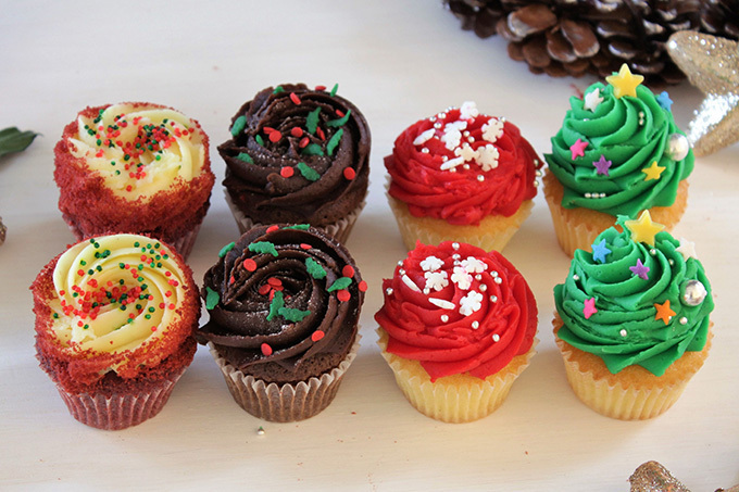 英ローラズ・カップケーキのクリスマス、リースやジンジャーマンをモチーフに - ケーキも｜写真4