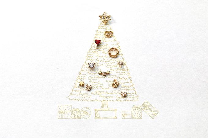 スタージュエリー ガール新作スタッズピアス - 六角星やスマイルモチーフを自在に組み合わせて