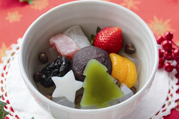 「クリスマスフルーツあんみつ」