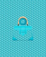 ゴヤールディン・キャンバスを使用した限定色バッグ - 空のようなターコイズブルーのトートやクラッチ｜写真2