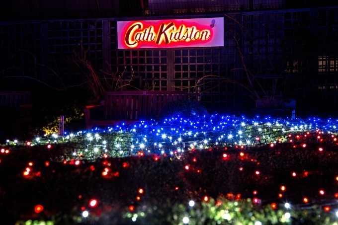 キャス キッドソンのイルミネーション、新宿マルイで - 英国式バラ園を照らすユニオンジャックの光｜写真6