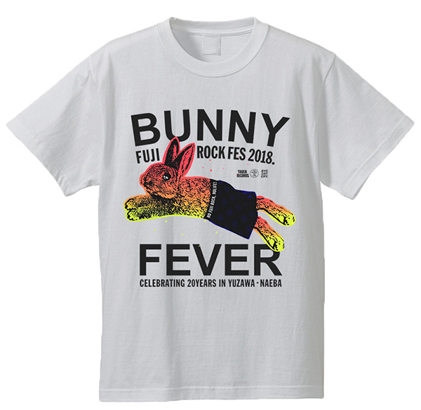 『タワーレコード×マッドバニー』 「NO FUJIROCK, NO LIFE!」Tシャツ レッド  3,000円(税込)