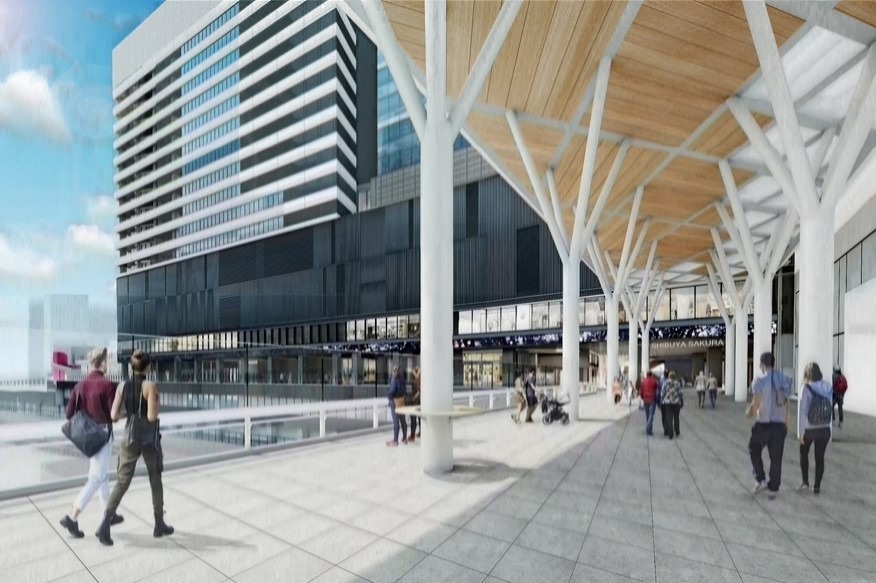 JR渋谷駅の新改札口とSHIBUYAサイドを結ぶ(仮称)北自由通路