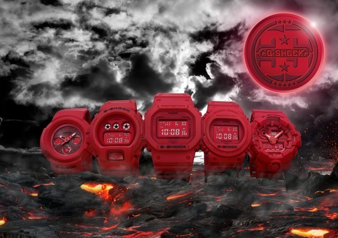 G Shockの新作時計 レッドアウト ボディ全体をマットな赤に染めた35周年特別モデル ファッションプレス