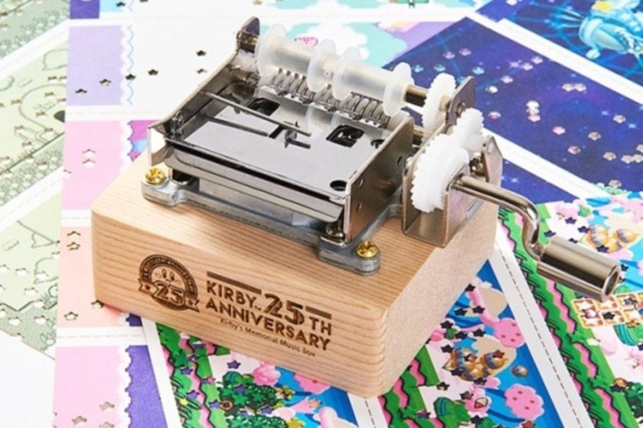星のカービィ｜星のカービィの“紙巻きオルゴール”が誕生 - 楽譜に描かれたカービィが音楽に合わせて冒険