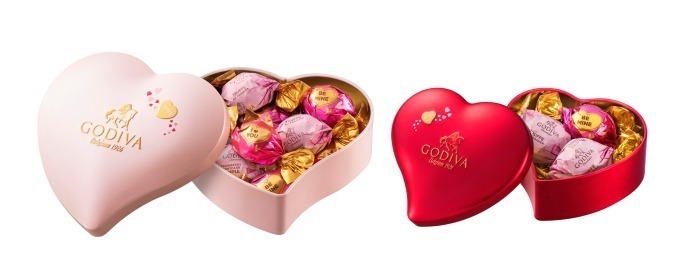 ゴディバのバレンタイン - ジュエリーのような限定チョコ＆花とハートを一面に描いたボックス｜写真29