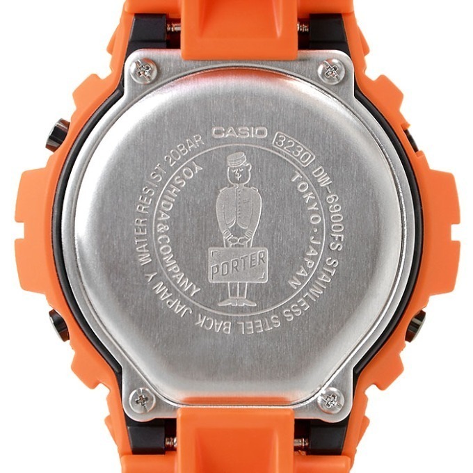G-SHOCKとポーターのコラボ腕時計、オレンジ×ブラックカラーの限定モデル｜写真3