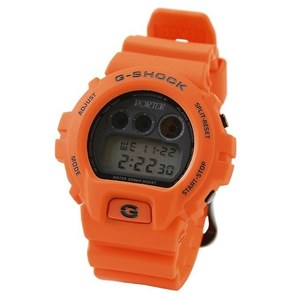 G-SHOCKとポーターのコラボ腕時計、オレンジ×ブラックカラーの