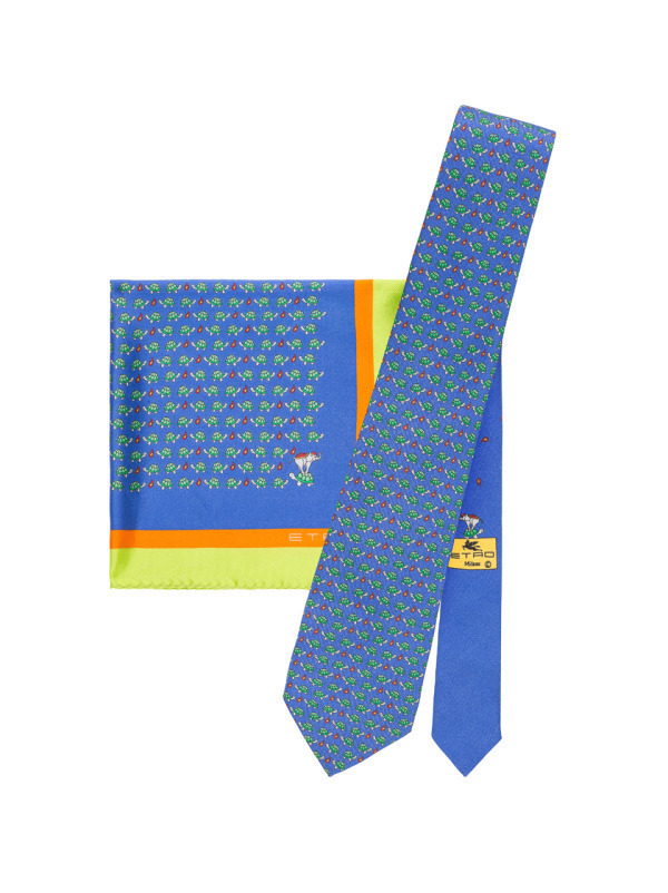 エトロの新作ネクタイ＆ポケットチーフ、てんとう虫や象のカップルなどラッキーモチーフのギフト｜写真4