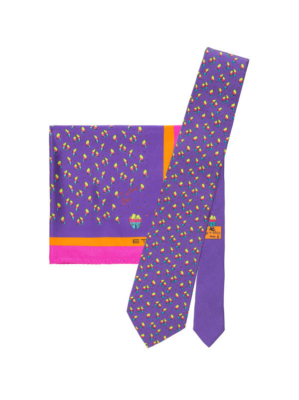 エトロの新作ネクタイ＆ポケットチーフ、てんとう虫や象のカップルなどラッキーモチーフのギフト｜写真5