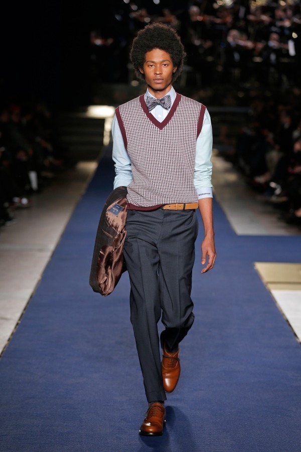 pelleq 2018 aw ストライプスラックス