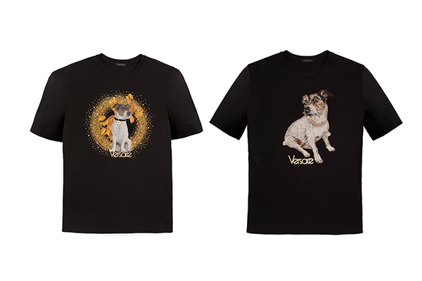ヴェルサーチ 2018年の干支「戌」モチーフのTシャツやウォレット、デザイナーの愛犬をモチーフに