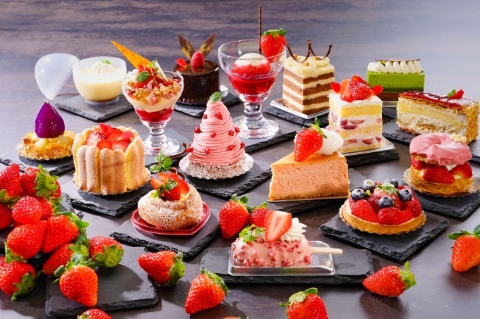 「苺のスイーツオーダーブッフェ＆アフタヌーンティーセット」