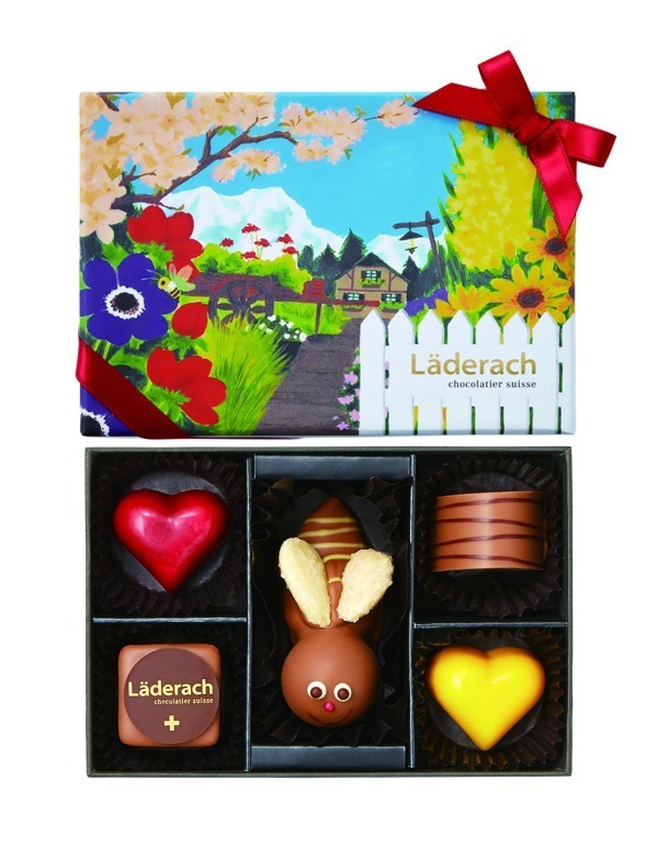 スイスのチョコレート「レダラッハ」花のパッケージとみつばちチョコの詰め合わせ｜写真5