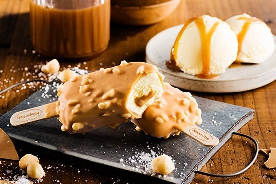 ハーゲンダッツ クランチークランチ「塩キャラメルマカデミア」濃厚塩キャラメル＆ナッツのカリカリ食感