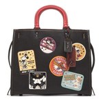 コーチ×ディズニー - ミニーマウスの耳がポイントのドット柄ハンドバッグ＆レトロなパッチ付きバッグ｜写真6