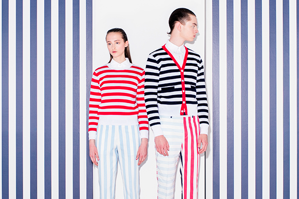 コエ×トム ブラウン第4弾、「サマービーチ」がテーマのレトロストライプ柄ジャケットやスカート