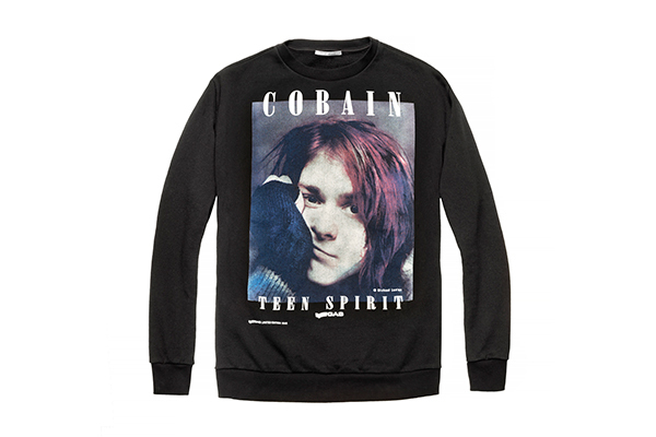 伊ジーンズブランドGAS、カート・コバーンの写真をデザインした限定スウェット＆Tシャツ