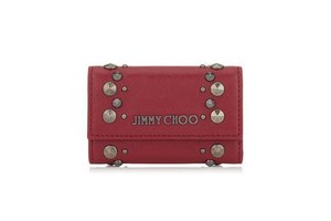 ジミー チュウ(JIMMY CHOO) 赤いレザー×パンクスタッズ｜写真3