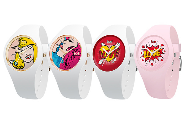 ポップアート｜アイスウォッチのバレンタイン限定腕時計「アイス ラブ 2018」アメコミ風ポップアートで恋を表現