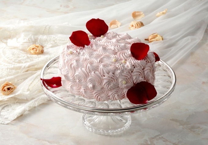 薔薇風味のショートケーキ