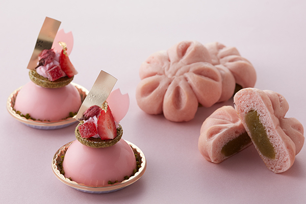 ダックワーズ｜グランドニッコー東京 台場の“桜スイーツ”、桜ゼリー×あずきムースのドーム型ケーキ＆桜型あんぱん