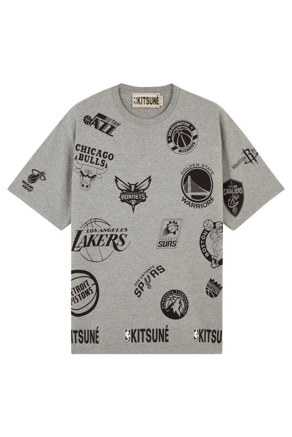 NBAとのコラボレーションTシャツ、30チームのロゴをデザインに