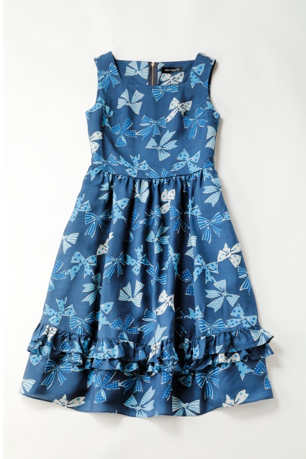 ジェーンマープル18年春の新作 - リボンが躍る爽やかなブルーのワンピースやスカート｜写真29