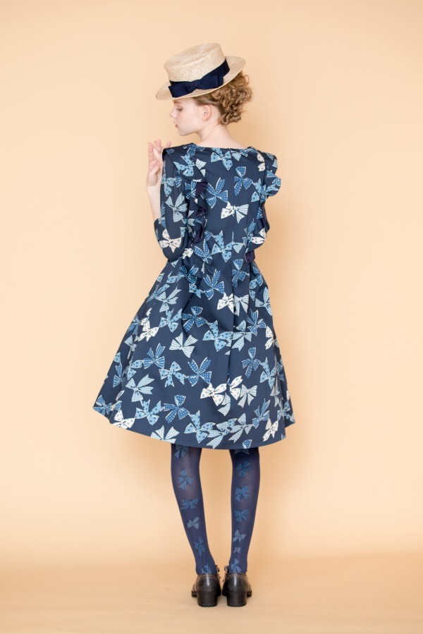 ジェーンマープル18年春の新作 - リボンが躍る爽やかなブルーのワンピースやスカート｜写真12