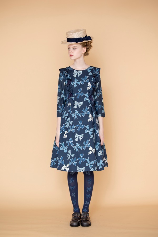 ジェーンマープル18年春の新作 - リボンが躍る爽やかなブルーのワンピースやスカート｜写真11