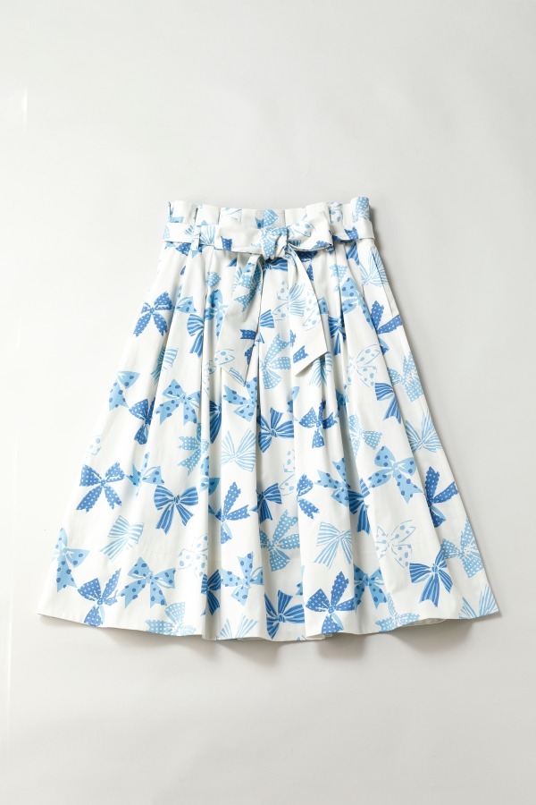 ジェーンマープル18年春の新作 - リボンが躍る爽やかなブルーのワンピースやスカート｜写真22