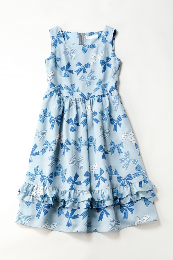 ジェーンマープル18年春の新作 - リボンが躍る爽やかなブルーのワンピースやスカート｜写真28