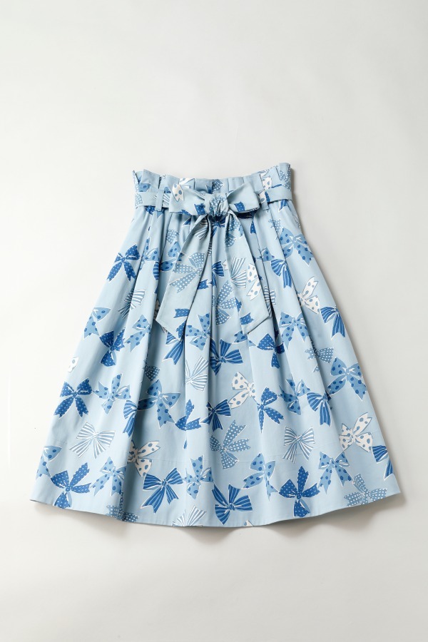 ジェーンマープル18年春の新作 - リボンが躍る爽やかなブルーのワンピースやスカート｜写真23