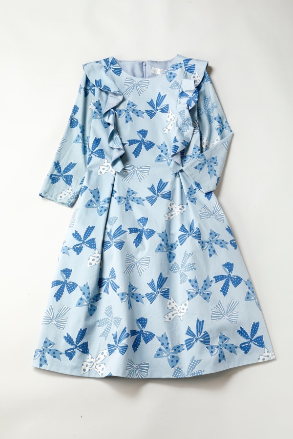 ジェーンマープル18年春の新作 - リボンが躍る爽やかなブルーのワンピースやスカート｜写真30