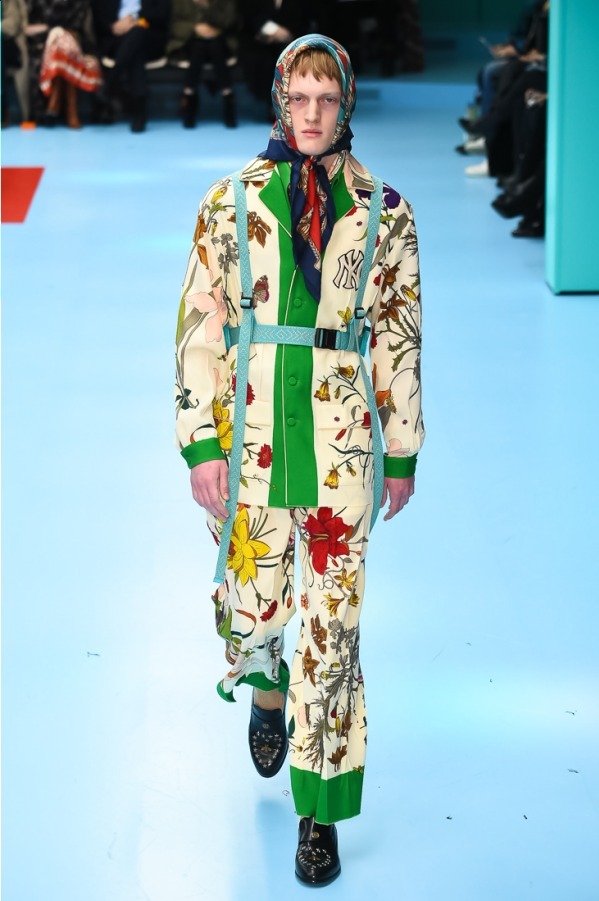 グッチ(GUCCI) 2018-19年秋冬メンズコレクション シルエット - 写真34