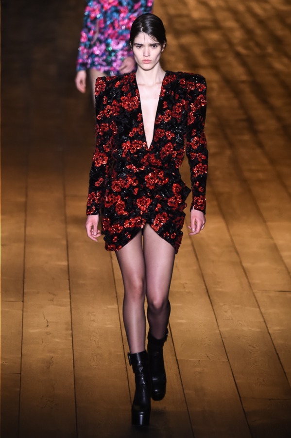 サンローラン(Saint Laurent) 2018-19年秋冬ウィメンズコレクション シルエット - 写真74