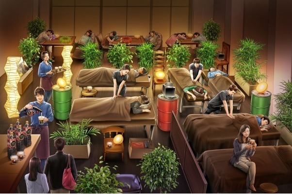 「睡眠カフェ」