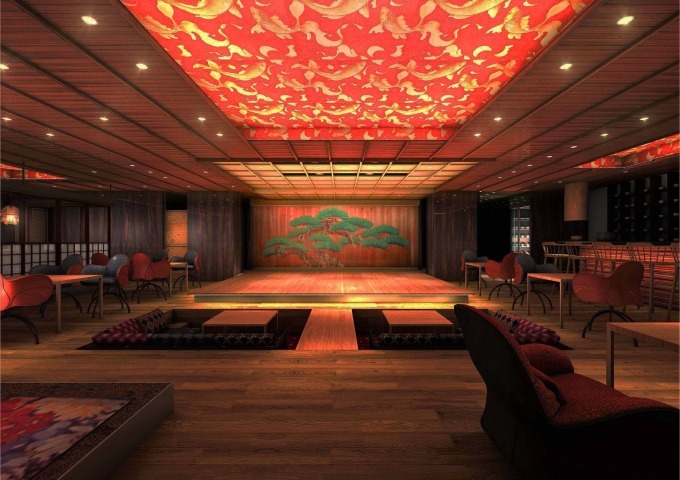 劇場型レストラン＆ラウンジ「水戯庵(すいぎあん)」が日本橋にオープン、伝統芸能と共に日本食を堪能