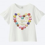 ユニクロ×スクレ・ラデュレ、コラボガールズTシャツ発売