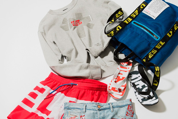 ディーゼル18年春夏の新作「ロゴマニア」90年代風にロゴを配したTシャツやデニムウェア