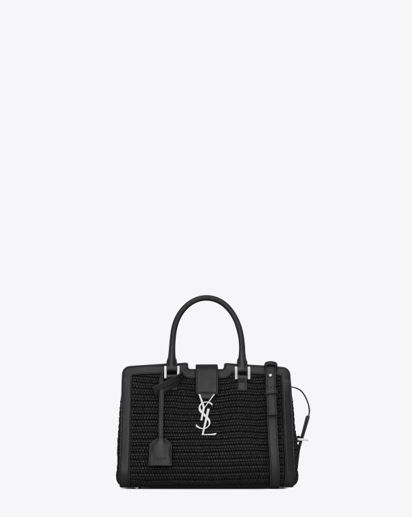 サンローランの日本限定バッグ、YSLロゴが光る夏素材の編地×レザーのハンドバッグやトート - ファッションプレス