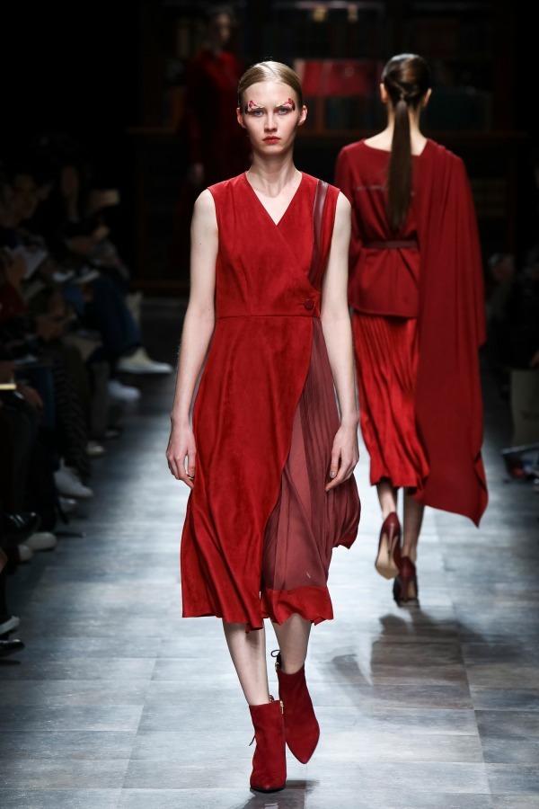 ハナエモリ マニュスクリ(Hanae Mori manuscrit) 2018-19年秋冬ウィメンズコレクション シルエット - 写真24