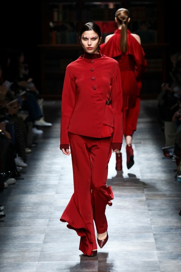 ハナエモリ マニュスクリ(Hanae Mori manuscrit) 2018-19年秋冬ウィメンズコレクション シルエット - 写真29