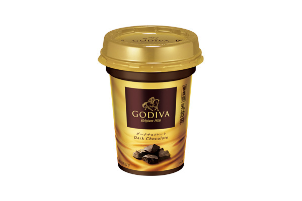 ゴディバのコンビニ限定チョコドリンク「GODIVA ダークチョコレート」本格チョコのビターな味わい | 写真
