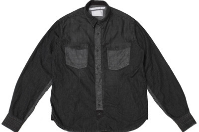 ホワイトマウンテニアリング、人気のデニムシャツをブラックにアレンジ - 直営店限定で発売