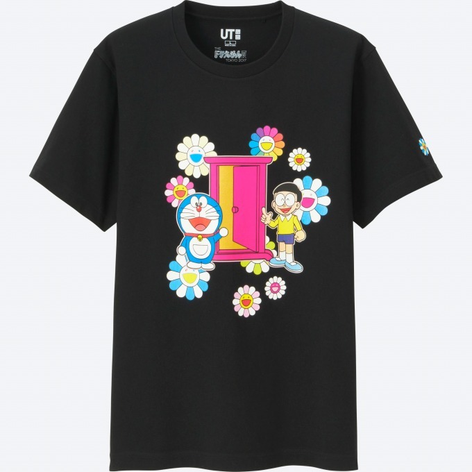 ユニクロより「ドラえもんUT」村上隆コラボ“お花”を描いたカラフルなTシャツやぬいぐるみなど | 写真