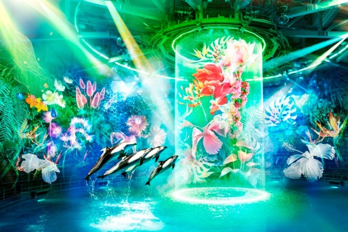 フラワーアクアリウム バイ ネイキッド 水族館アクアパーク品川で開催 花が彩る海の世界を体験 ファッションプレス